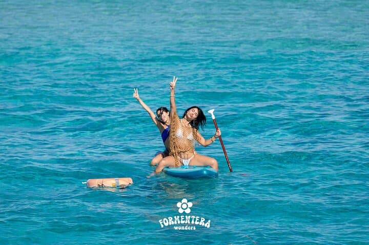 Ibiza: Formentera Boat Trip with Open Bar, Paella & Sunset Party