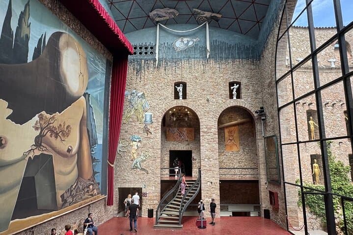 The huge paint by Dali