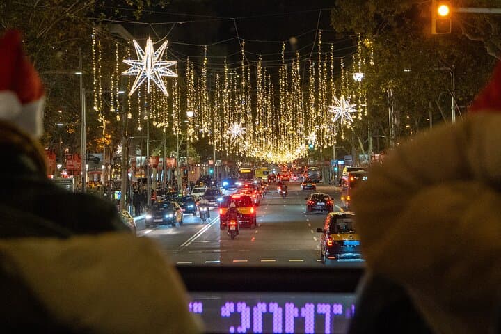 Barcelona Christmas Lights Open Top Bus Tour