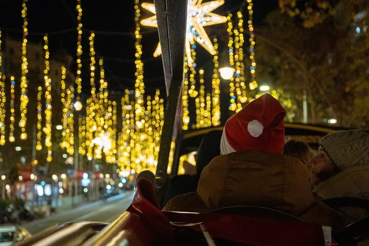 Barcelona Christmas Lights Open Top Bus Tour