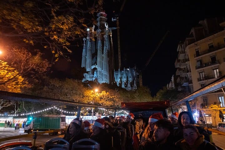 Barcelona Christmas Lights Open Top Bus Tour