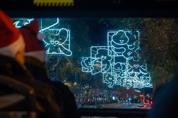 Barcelona Christmas Lights Open Top Bus Tour