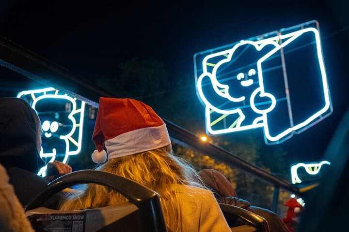 Barcelona Christmas Lights Open Top Bus Tour