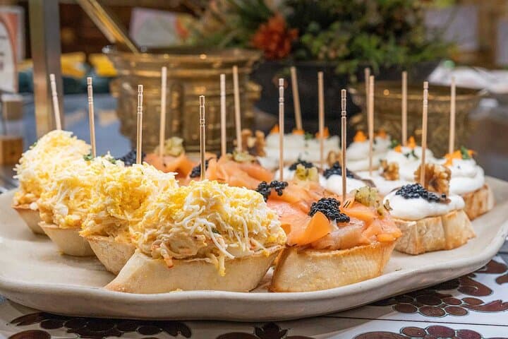 Tapas and Pintxos from our Spanish Tasting buffet