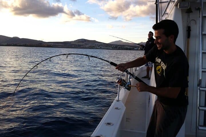 Bottom fishing in Caleta de Fuste