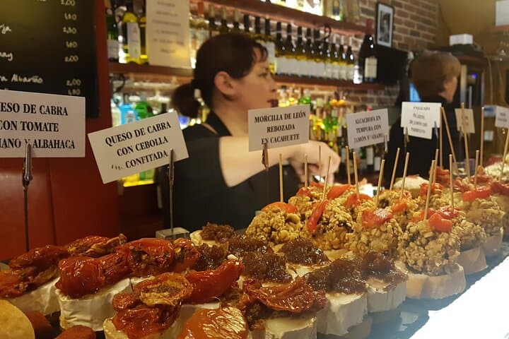 Counter of a pintxos bar