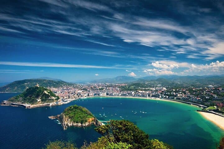 San Sebastian from the Mount Igueldo
