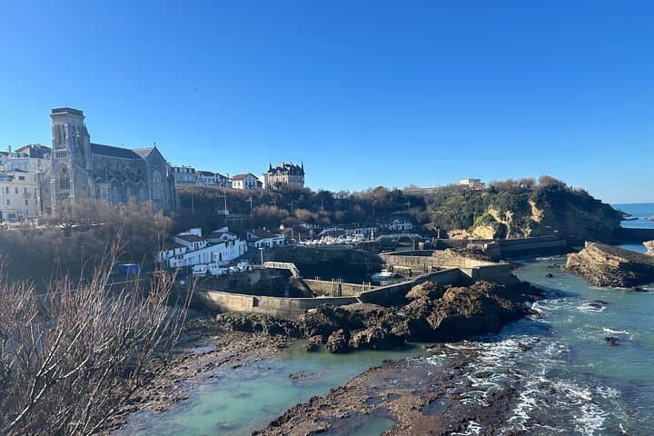 Scenic panoramic view of Biarritz