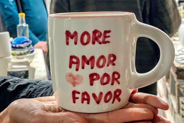 Add your own message and personality to a ceramic mug — a fun, creative moment and a meaningful souvenir to take home.