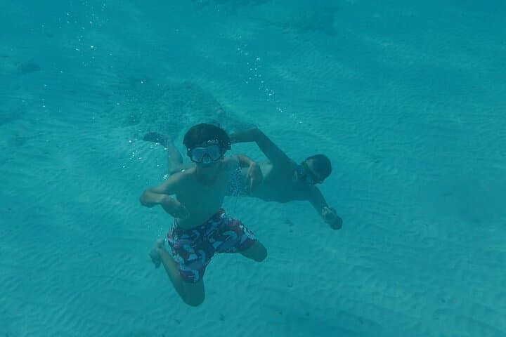 Child snorkeling