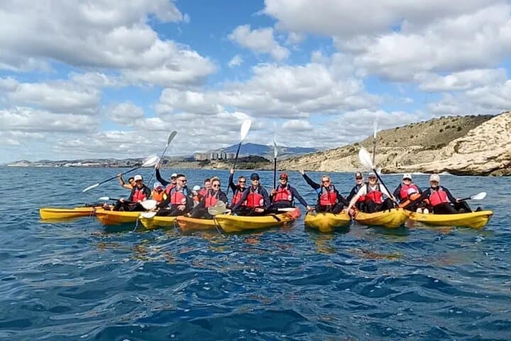 Kayak from Villajoyosa to Benidorm El Aguiló
