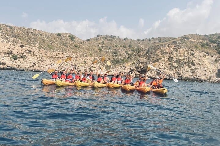 Kayak from Villajoyosa to Benidorm El Aguiló