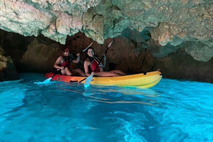 Kayak route through Cala Granadella