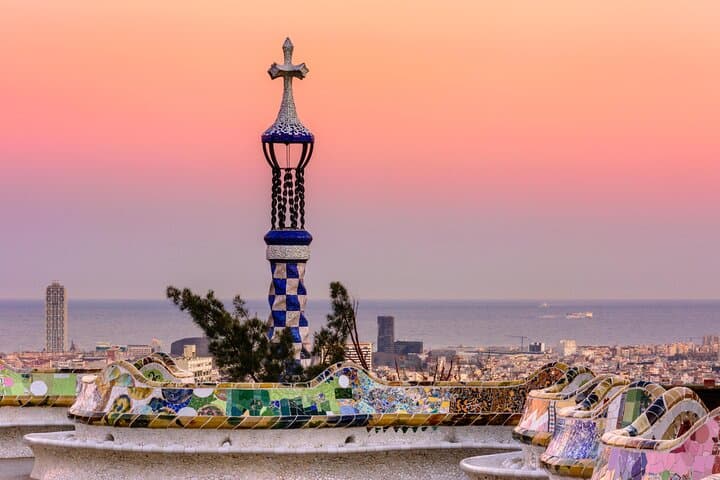 Park Güell viewpoints during a private guided tour in Barcelona
