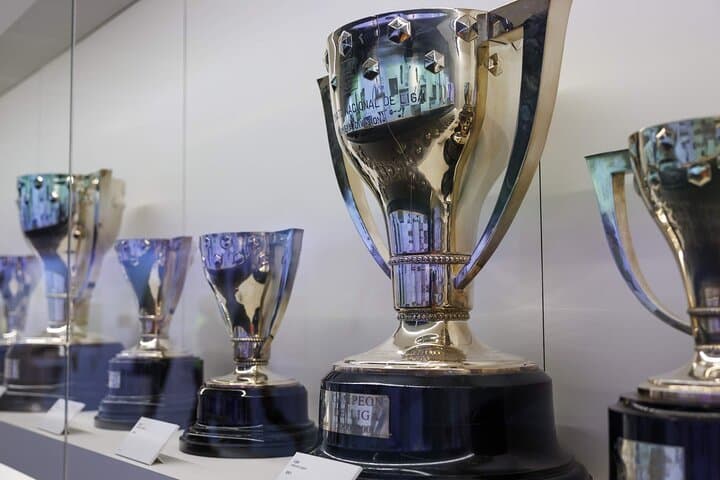 Gaze upon Real Madrid’s glittering collection of league trophies celebrating unmatched success