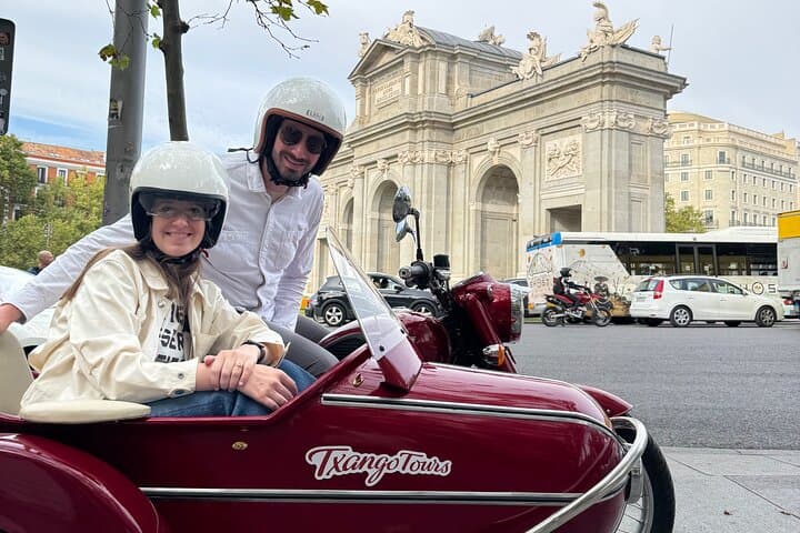 Madrid in Style: Half-Day Private Sidecar Tour with Tapas