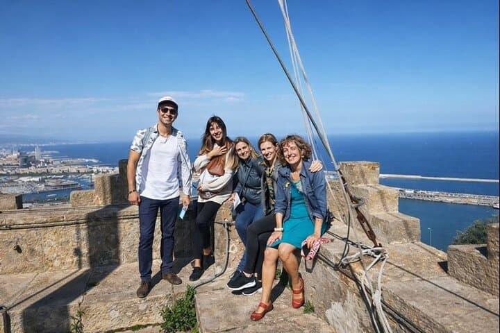 Private tour guests at Montjuïc Castle, Barcelona