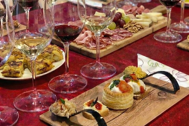 The Feast: A generous wine tasting session paired with delicious food.
