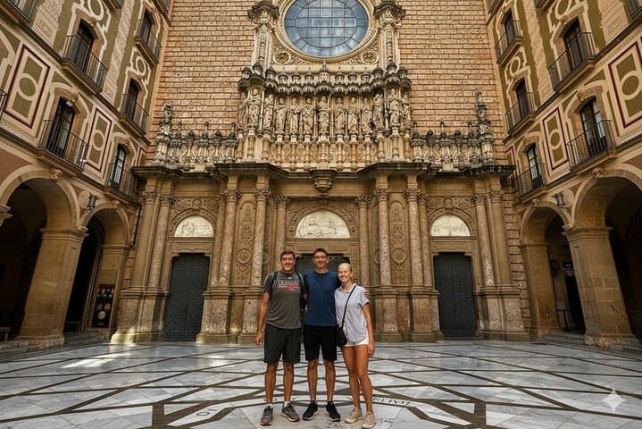 Monastery interior during a private guided tour from Barcelona