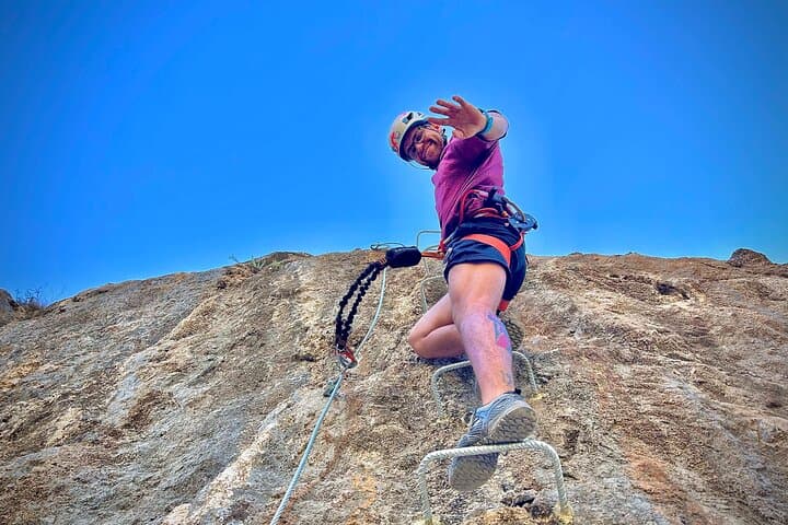Adventure of Via Ferrata in The Spider in the Sierra de Güéjar