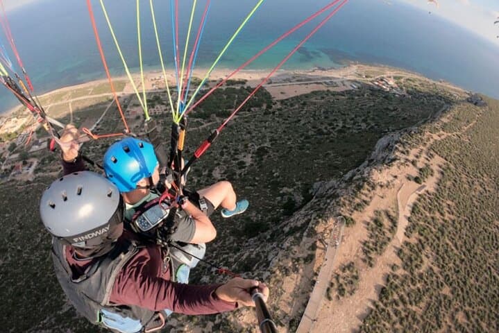 Paragliding flight