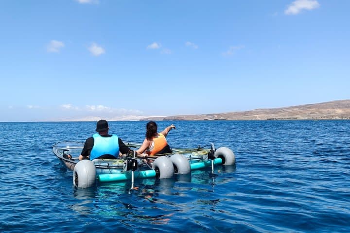 Fuerteventura Transparent Electric Kayaks with Guide