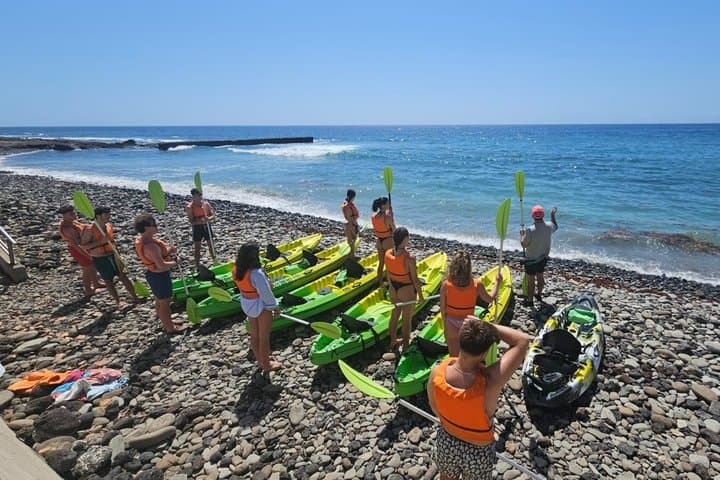 Guided kayaking and snorkeling adventure in Tenerife