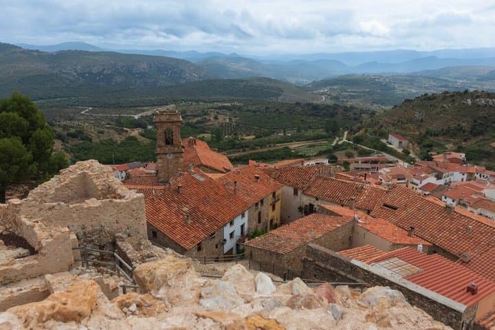 From Valencia Culla and Maestrat Mining Park with Bus and Guide