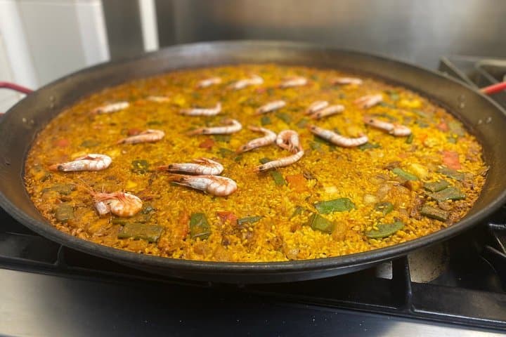 Madrid: Paella Sangria and Churro Making Class in the City Center