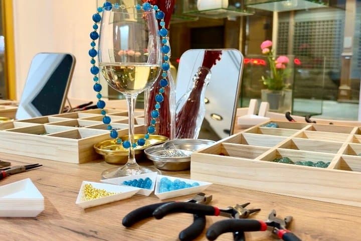 Jewelry Workshop with Unlimited Wine