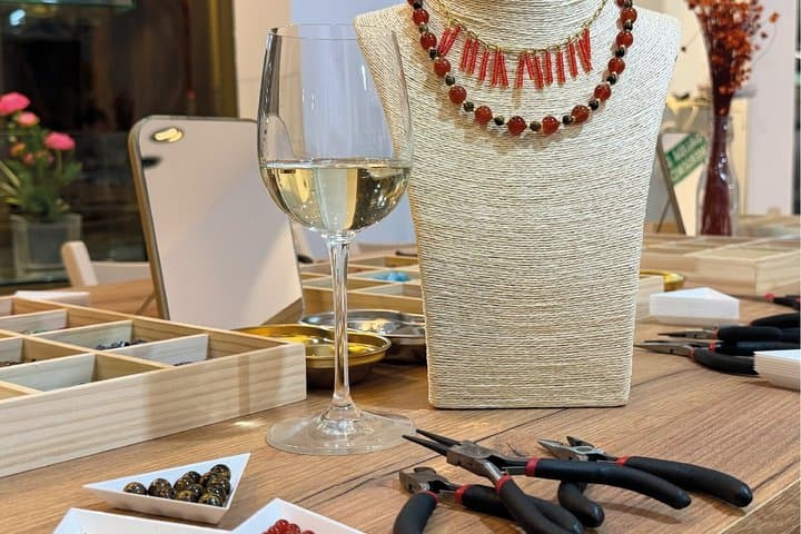 Jewelry Workshop with Unlimited Wine