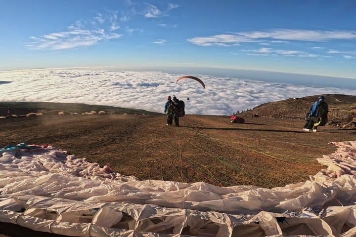 Sunset Paragliding Fly from Teide to Puerto de la Cruz