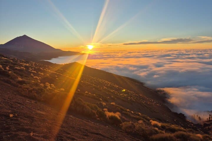 Sunset Paragliding Fly from Teide to Puerto de la Cruz