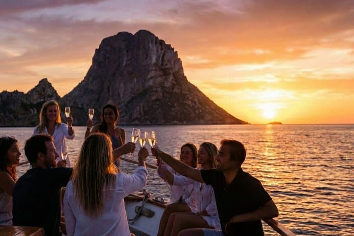 San Antonio to Formentera and Es Vedrà Day Boat Tour with Meals