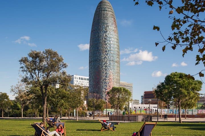 Entrance to the Mirador Torre Glories Barcelona