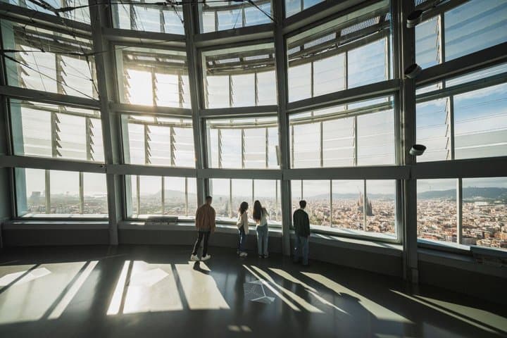 Entrance to the Mirador Torre Glories Barcelona