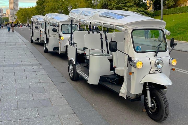 The maximum of Madrid in the minimum time: Tour in Tuk Tuk Eco