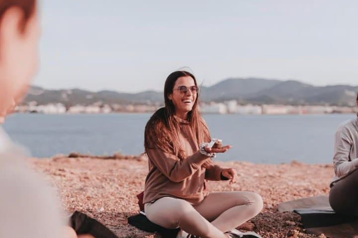 Ibiza Secret Sunset Cove Yoga and Cava Experience