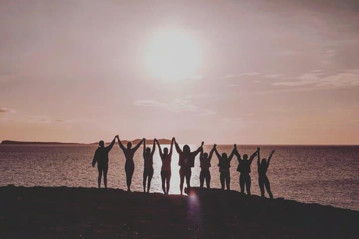 Ibiza Secret Sunset Cove Yoga and Cava Experience
