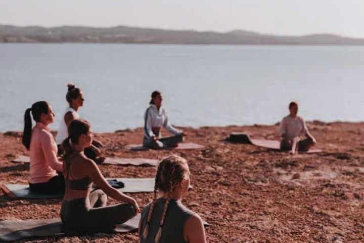 Ibiza Secret Sunset Cove Yoga and Cava Experience