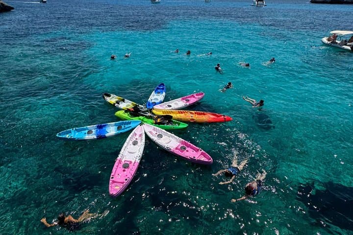 Kayaking and snorkeling in the Mondragó Natural Park in Mallorca