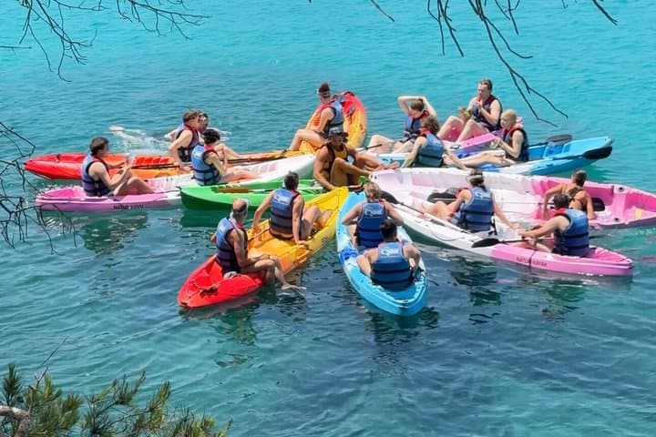 Kayaking and snorkeling in the Mondragó Natural Park in Mallorca