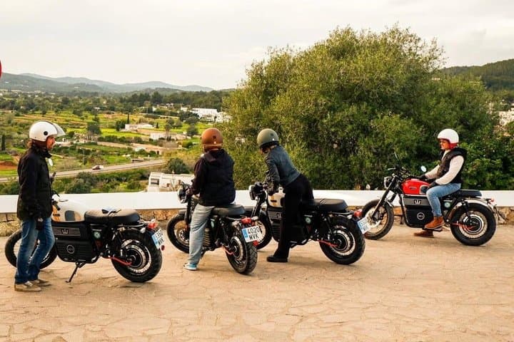 Ibiza Premium Electric Motorcycle Tour with Scenic Roads & Lunch