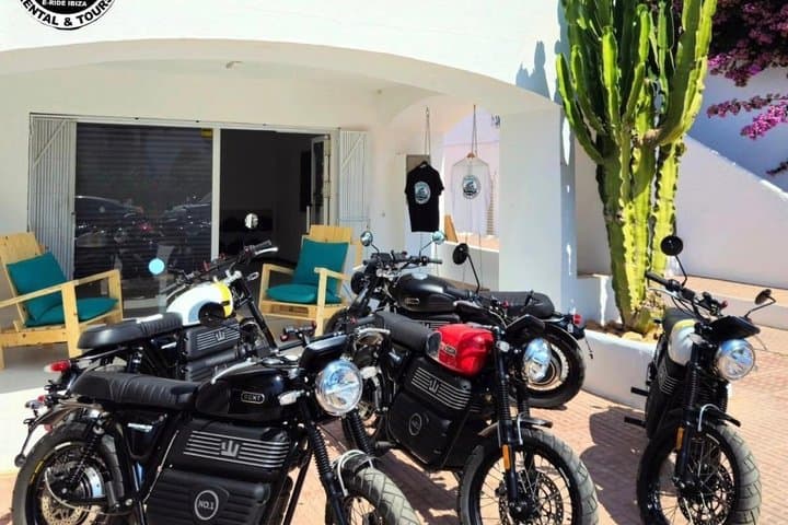 Ibiza Premium Electric Motorcycle Tour with Scenic Roads & Lunch