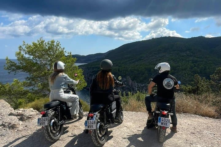 Ibiza Premium Electric Motorcycle Tour with Scenic Roads & Lunch
