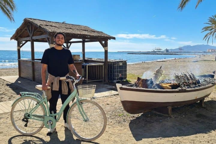 Malaga Bike Tour: Fresh Grilled Sardines & Beachside Tasting