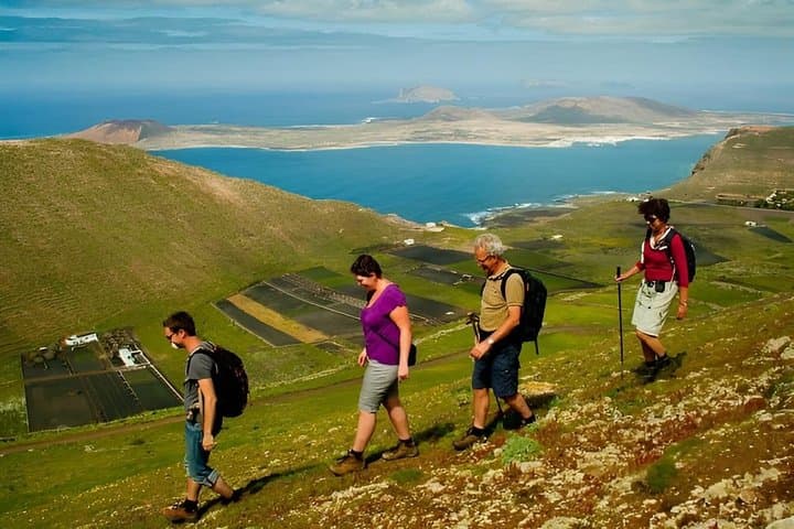 Hiking trail to the Crown Volcano and the Famara Rocks