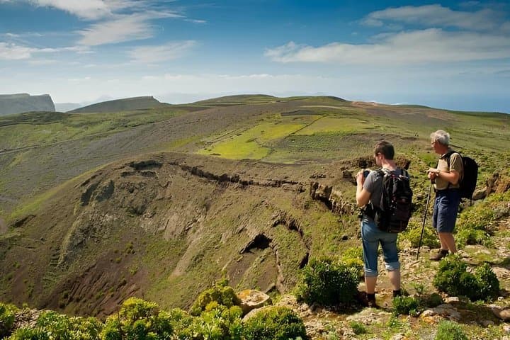 Hiking trail to the Crown Volcano and the Famara Rocks