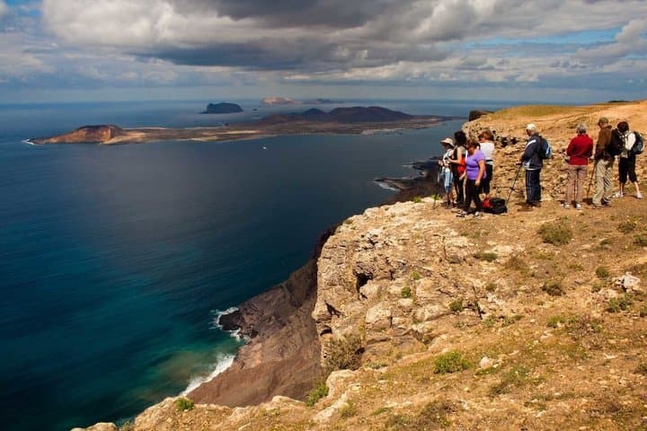 Hiking trail to the Crown Volcano and the Famara Rocks