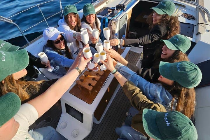 Marbella - sunset from sailboat with Drinks,dufour 412